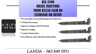 Kia 2500 Injectors New On Exchange