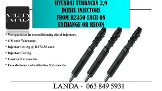 NISSAN PATHFINDER INJECTORS NEW ON EXCHANGE