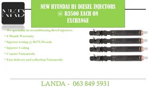 FORD RANGER 3.0 INJECTORS NEW ON EXCHANGE