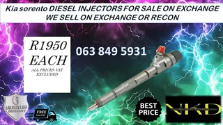 TOYOTA D4D INJECTORS FOR SALE NEW ON EXCHANGE