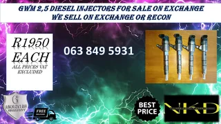 HYUNDAI TERRACAN 2.9 INJECTORS FOR SALE NEW ON EXCHANGE