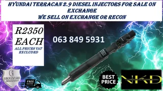 Hyundai Terracan 2.9 Injectors For Sale New On Exchange