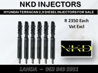 Hyundai Terracan 2.9 Injectors For Sale Brand New