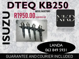 Isuzu Dteq Kb250 Injectors Recon