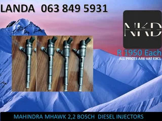 Mahindra Mhawk 2.2 Diesel Injectors For Sale Or Recon With Warranty