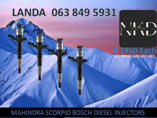 Mahindra Scorpio Diesel Injectors For Sale Or Recon With Warranty