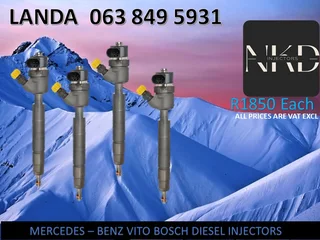 Mercedes Benz Vito Diesel Injectors For Sale Or Recon With Warranty