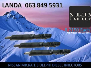 Nissan Micra 1.5 Diesel Injectors For Sale Or Recon With Warranty