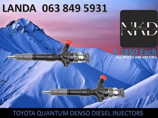 Toyota Quantum Diesel Injectors For Sale Or Recon With Warranty