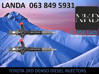 Toyota 2kd Diesel Injectors For Sale Or Recon With Warranty