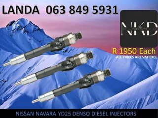 Nissan Navara Yd25 Diesel Injectors For Sale Or Recon With Warranty