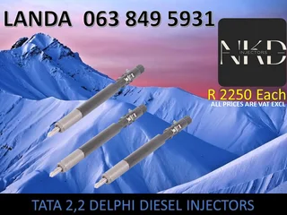 Tata 2.2 Diesel Injectors For Sale Or Recon With Warranty