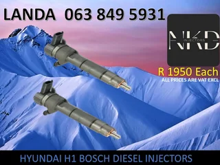 Hyundai H1 Diesel Injectors For Sale Or Recon With Warranty