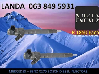 Mercedes C270 Diesel Injectors For Sale Or Recon With Warranty