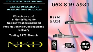 MITSUBISHI TRITON 2.5 DIESEL INJECTORS FOR SALE WE SELL ON EXCHANGE OR RECON