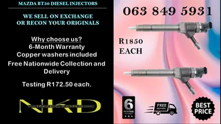 TOYOTA 1KD DIESEL INJECTORS FOR SALE WE SELL ON EXCHANGE OR RECON