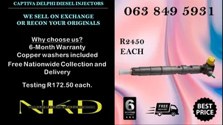 NISSAN NAVARA YD25 DIESEL INJECTORS FOR SALE WE SELL ON EXCHANGE OR RECON