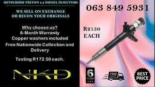 NISSAN NAVARA YD25 DIESEL INJECTORS FOR SALE WE SELL ON EXCHANGE OR RECON