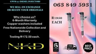 MITSUBISHI TRITON 3.2 DIESEL INJECTORS FOR SALE WE SELL ON EXCHANGE OR RECON