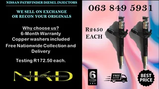 Nissan Pathfinder Diesel Injectors For Sale We Sell On Exchange Or Recon