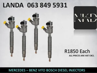 Mercedes Benz Vito Diesel Injectors For Sale Or Same Day Recon