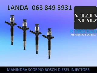 MAHINDRA MHAWK 2.2 DIESEL INJECTORS FOR SALE WE SELL ON EXCHANGE AND RECON