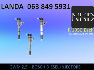 GWM 2.8 DIESEL INJECTORS FOR SALE WE SELL ON EXCHANGE AND RECON
