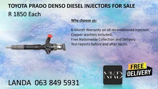 Toyota Prado Diesel Injectors For Sale We Sell New On Exchange And Recon