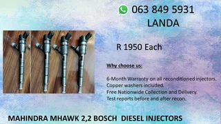 Mahindra Mhawk 2.2 Diesel Injectors For Sale We Sell New On Exchange And Recon