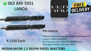 TATA 3.0 DIESEL INJECTORS FOR SALE WE SELL NEW ON EXCHANGE AND RECON