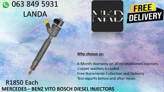 TATA 3.0 DIESEL INJECTORS FOR SALE WE SELL NEW ON EXCHANGE AND RECON