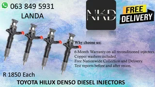 TOYOTA QUANTUM DIESEL INJECTORS FOR SALE WE SELL NEW ON EXCHANGE AND RECON