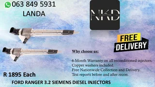GWM 2.5 DIESEL INJECTORS FOR SALE WE SELL NEW ON EXCHANGE AND RECON