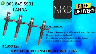 Toyota Hilux Fuel Injectors For Sale