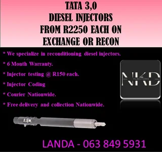 MAN TRUCK DIESEL INJECTORS RECON OR FOR SALE NEW ON EXCHANGE