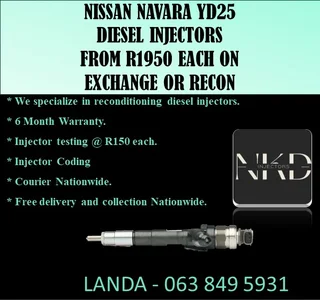 MERCEDES BENZ VITO DIESEL INJECTORS RECON OR FOR SALE NEW ON EXCHANGE