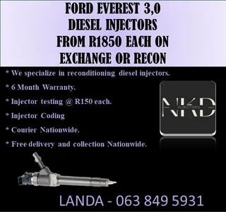 MERCEDES BENZ VITO DIESEL INJECTORS RECON OR FOR SALE NEW ON EXCHANGE