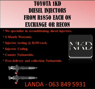 MERCEDES BENZ VITO DIESEL INJECTORS RECON OR FOR SALE NEW ON EXCHANGE