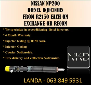 Nissan Np200 Diesel Injectors Recon Or For Sale New On Exchange