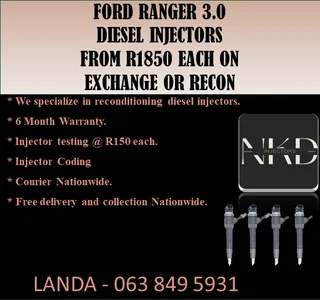 GWM 2.5 DIESEL INJECTORS RECON OR FOR SALE NEW ON EXCHANGE