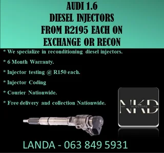 MERCEDES BENZ C270 DIESEL INJECTORS RECON AND FOR SALE NEW ON EXCHANGE