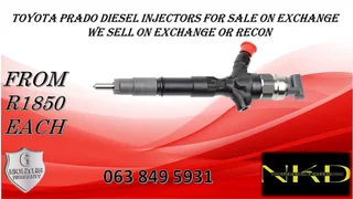 Toyota Prado Diesel Injectors For Sale New On Exchange Or Recon