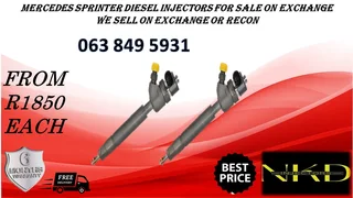 TOYOTA PRADO DIESEL INJECTORS FOR SALE NEW ON EXCHANGE OR RECON