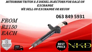 Mitsubishi Triton 2.5 Diesel Injectors For Sale New On Exchange Or Recon