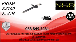 TOYOTA 1KD DIESEL INJECTORS FOR SALE NEW ON EXCHANGE OR RECON