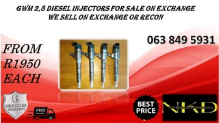 TATA 2.2 DIESEL INJECTORS FOR SALE NEW ON EXCHANGE OR RECON
