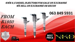 KIA 2500 DIESEL INJECTORS FOR SALE NEW ON EXCHANGE OR RECON