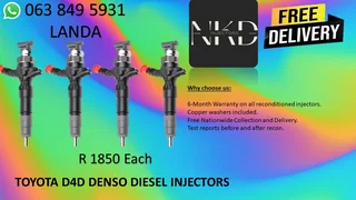 TOYOTA PRADO DIESEL INJECTORS FOR SALE NEW ON EXCHANGE