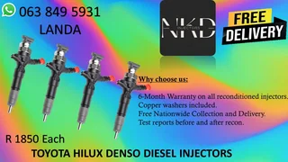 Toyota Hilux Diesel Injectors For Sale New On Exchange