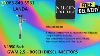 GWM 2.8 DIESEL INJECTORS FOR SALE NEW ON EXCHANGE